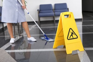 Stripping and waxing floors