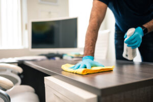 A 360 Cleaning Disinfecting High-Touch Surfaces in Workplaces